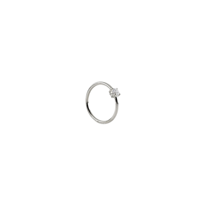 14K Fixed Gem Seam Rings