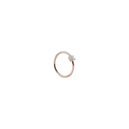 14K Fixed Gem Seam Rings