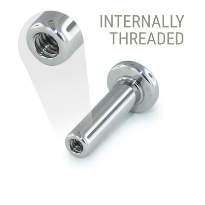 Titanium Internally Threaded Labret Posts