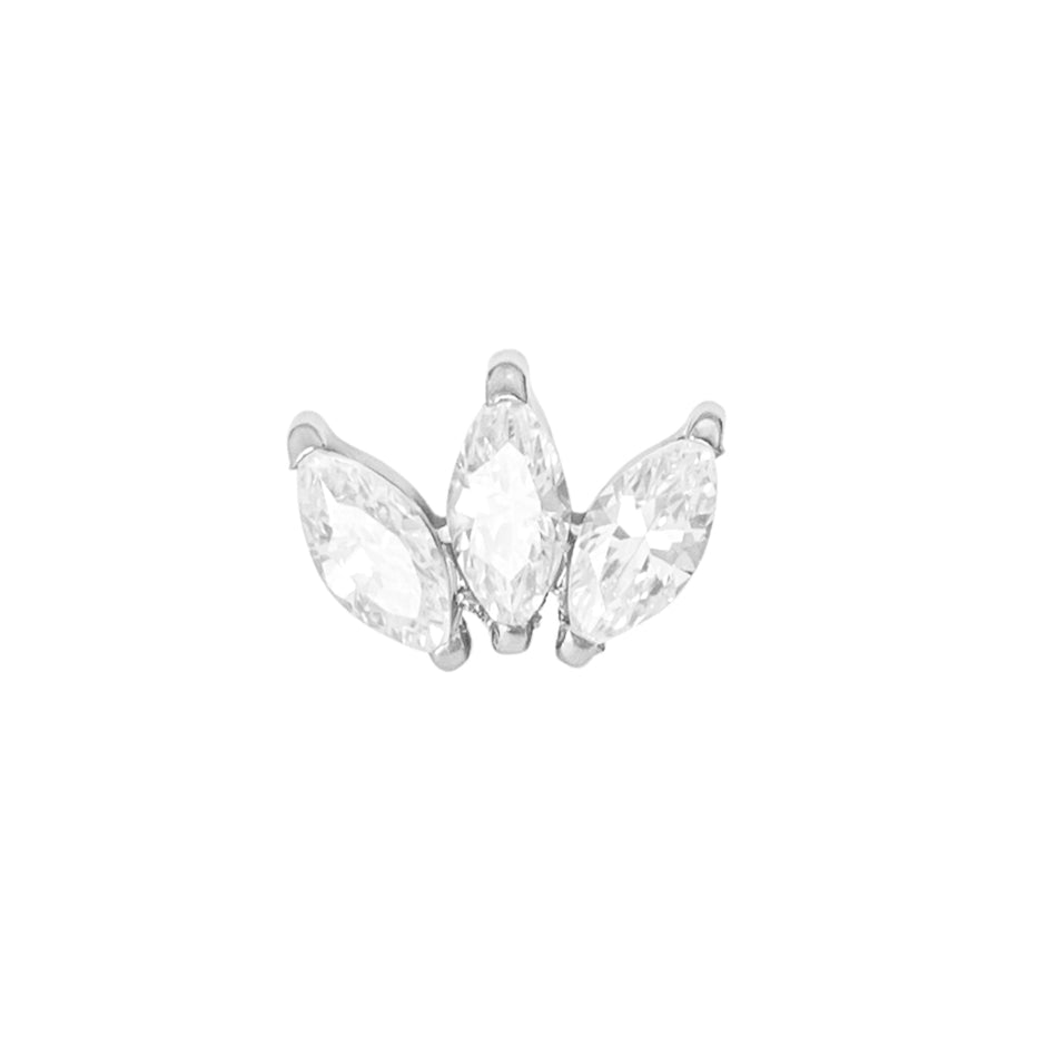 Titanium Marquise Threadless End