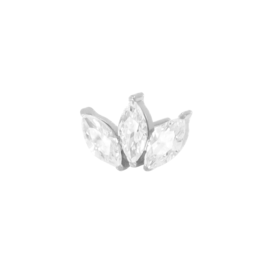 Titanium Marquise Threadless End