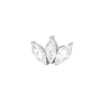 Titanium Marquise Threadless End
